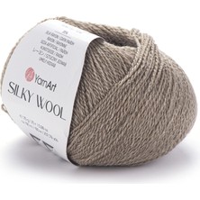 Yarnart Silky Wool Vizon Ince Yumuşak El Örgü Ipi 342