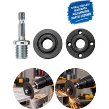 Depomega Matkap Disk Takma Adaptörü Matkabı Spirale Çeviren Set Disk Bağlama