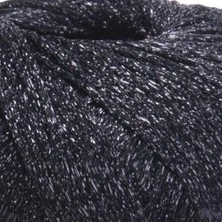 Yarnart Sparkle Siyah Metalik Simli El Örgü Ipi 1360