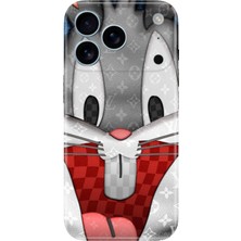 Adasena iPhone 17 Pro - 18 Pro Kılıf Desenli Baskılı Tpu Rubber Kapak Lv-Bugsbuny