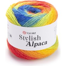 Yarnart Stylish Alpaca Renkli El Örgü Ipi 7708