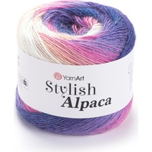 Yarnart Stylish Alpaca Renkli El Örgü Ipi 7717