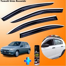 Friemats Renault Clio 1 Cam Rüzgarlığı Abs Nikelajlı Mügen Cam Rüzgarlığı Tüm Kasalar + Ebrayn 500 ml Lastik Parlatıcı