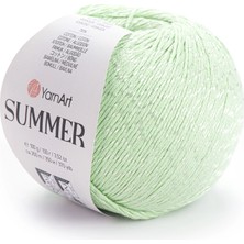 Yarnart Summer Fıstık Yeşili Pamuklu Merserize El Örgü Ipi 20