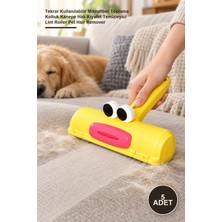 Yenilig 5 Adet Hazneli Tüy Toplama Gırgır Rulosu – Tekrar Kullanılabilir Mikrofiber Toplama Koltuk Kanepe Halı Kıyafet Temizleyici Lint Roller Pet Hair Remover