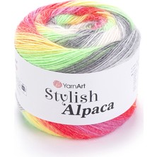 Yarnart Stylish Alpaca Renkli El Örgü Ipi 7704