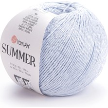 Yarnart Summer Gri Pamuklu Merserize El Örgü Ipi 50
