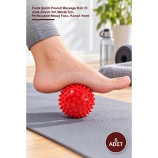 Yenilig 5 Adet Vücut Egzersiz Masaj Topu – Fıstık Şekilli Peanut Massage Ball, El Ayak Boyun Sırt Masajı Için, Profesyonel Masaj Topu, Karışık Renk