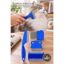 Yenilig 5 Adet Bit Tarağı Seti – Evcil Hayvan Tüy Bakım Tarağı, Paslanmaz Çelik ve Eco Plastik, Kolay Tutuluş, Pet Comb Grooming