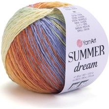 Yarnart Summer Dream Renkli Pamuklu Merserize El Örgü Ipi 4301