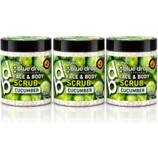 Blue Drop Yüz Bakım Peeling Scrub Salatalık 500ML X3 Adet