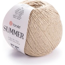 Yarnart Summer Bej Pamuklu Merserize El Örgü Ipi 42