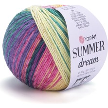 Yarnart Summer Dream Renkli Pamuklu Merserize El Örgü Ipi 4305