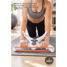 Yenilig 1 Adet Kol ve Göğüs Egzersiz Cihazı – Ergonomik Taşınabilir Ev Fitness Aleti, Kol Göğüs Sırt Trainer Arm Chest, Beyaz Turuncu Plastik Metal
