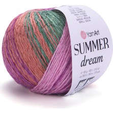 Yarnart Summer Dream Renkli Pamuklu Merserize El Örgü Ipi 4308