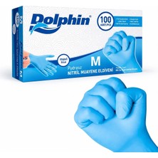 Dolphin Mavi Nitril Eldiven 100 Adet M