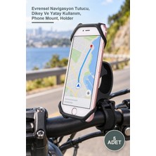 Yenilig 5 Adet Bisiklet Motosiklet Telefon Tutucu – Evrensel Navigasyon Tutucu, Dikey ve Yatay Kullanım, Phone Mount, Holder