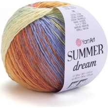 Yarnart Summer Dream Renkli Pamuklu Merserize El Örgü Ipi 4310
