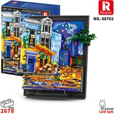 Reobrix Starry Night Cafe Wall Art 66702 Brick Yapım Seti