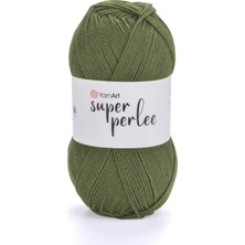 Yarnart Super Perlee Zeytin Yeşili Ince Akrilik El Örgü Ipi 39