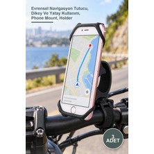 Yenilig 3 Adet Bisiklet Motosiklet Telefon Tutucu – Evrensel Navigasyon Tutucu, Dikey ve Yatay Kullanım, Phone Mount, Holder