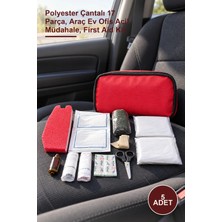 Yenilig 5 Adet Ilk Yardım Seti – Polyester Çantalı 17 Parça, Araç Ev Ofis Acil Müdahale, First Aid Kit