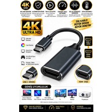 Upeka 4K Ultra Hd Type-C To HDMI Çevirici Dönüştürücü Görüntü Aktarıcı Adaptör