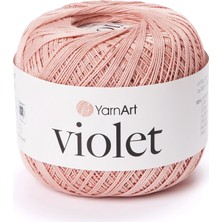 Yarnart Violet Gül Kurusu Koton Merserize Dantel Örgü Ipi 4105