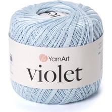 Yarnart Violet Bebe Mavisi Koton Merserize Dantel Örgü Ipi 4917