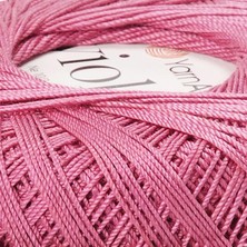 Yarnart Violet Pembe Koton Merserize Dantel Örgü Ipi 0075