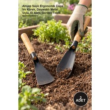 Yenilig 2 Adet Bahçe El Aletleri Seti – Ahşap Saplı Ergonomik Çapa ve Kürek, Dayanıklı Metal Uçlu, El Aleti, Garden Tools