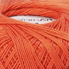 Yarnart Violet Koyu Turuncu Koton Merserize Dantel Örgü Ipi 5535