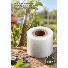 Yenilig 3 Adet Aşı Streçi – 5 cm x 200 Metre Şeffaf Esnek Aşı Bandı, Kendinden Yapışkanlı Grafting Tape