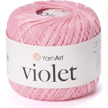 Yarnart Violet Pudra Koton Merserize Dantel Örgü Ipi 6313