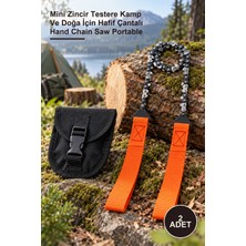 Yenilig 2 Adet Taşınabilir El Zincirli Testere – Mini Zincir Testere Kamp ve Doğa Için Hafif Çantalı Hand Chain Saw Portable