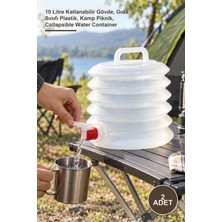 Yenilig 2 Adet Musluklu Akordiyon Katlanır Su Bidonu – 10 Litre Katlanabilir Gövde, Gıda Sınıfı Plastik, Kamp Piknik, Collapsible Water Container