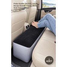 Yenilig 1 Adet Araç Içi Taşınabilir Şişme Arka Koltuk Seyahat Yastığı – Floke Kadife Üst Pvc Gövde Bacak Destek Yastığı, Back Seat Travel Pillow