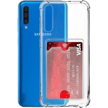 Efe Hed Samsung Galaxy A50 Uyumlu Kamera Korumalı Kartlıklı Köşeleri Airbag Tasarımlı Darbe Önleyici Şeffaf