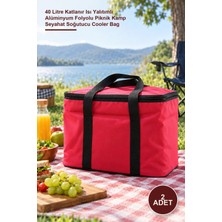 Yenilig 2 Adet Termos Çanta – 40 Litre Katlanır Isı Yalıtımlı Alüminyum Folyolu Piknik Kamp Seyahat Soğutucu Cooler Bag