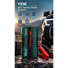 NSE Kl Pro KLAS12 400-1000A Akü Takviye Cihazı 8000MAH Powerbank Type-C Fener Sos