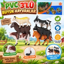 Svoria Store HJ688-2 Pvc 3lü Büyük Hayvanlar