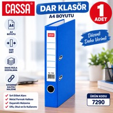 Cassa 7290 Mavi Dar Klasör A4 Tekli