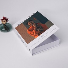 Bak Gel Al Kitap Görünümlü Dekoratif Kutu, Iskandinav Tarzı Gizli Saklama Kutusu KINFOLK