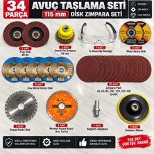 irişka Avuç Içi Spiral Taşlama Set 115 Lik Kesici Setler