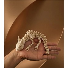 Rain Craft 3D Iskelet Ejderha 3D Figür - Hareketli Eklemli Iskelet Dragon Figür