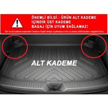 Wehhler Seat Ibiza Alt Kademe 2024 Araca Özel 5d Su Kanallı-Altı ve Üstü Kaymaz Taban-Gerçek Kauçuk-Kokusuz-Yumuşak Bagaj Havuzu Paspası