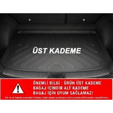 Wehhler Toyota Yaris Cross Üst Kademe 2025 Araca Özel 5d Su Kanallı-Altı ve Üstü Kaymaz Taban-Gerçek Kauçuk-Kokusuz-Yumuşak Bagaj Havuzu Paspası