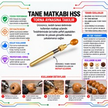 Torna Türk Tane Matkabı Hss Tesbih Delme Ucu 10 Adet - 1 mm