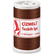 Torna Türk Çizmeli Tesbih ipi 15 Metre Makara 6 kat Kahverengi