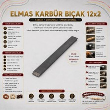 Torna Türk Elmas Karbür Kalem 12X2 mm 110 mm Profesyonel Metal Işleme Ucu